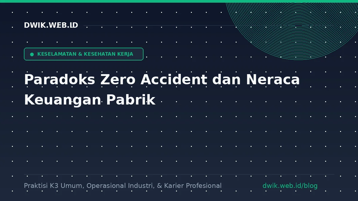 Paradoks Zero Accident dan Neraca Keuangan Pabrik